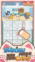 Sudoku Cat Tower Poster