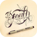 آیکون‌ Hand Lettering Design