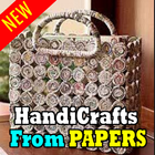 Handicraft ideas from used paper Zeichen