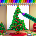 Christmas Magic Tree Coloring