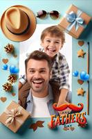 Father's day photo frame 2025 Plakat