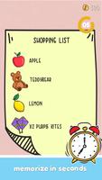 Shopping List: Memory Game captura de pantalla 1
