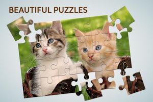 Cats & Dogs Jigsaw Puzzles Affiche