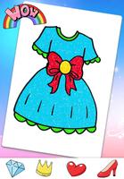 Glitter Dress Coloring Game スクリーンショット 3