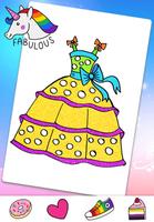 Glitter Dress Coloring Game ภาพหน้าจอ 2