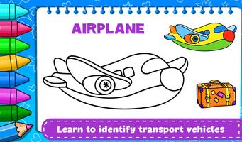 Transport Car Coloring Book poster