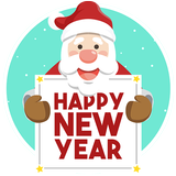 Tarjetas De Felicitación De Año Nuevo icono