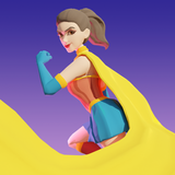 Superhero Run Zeichen