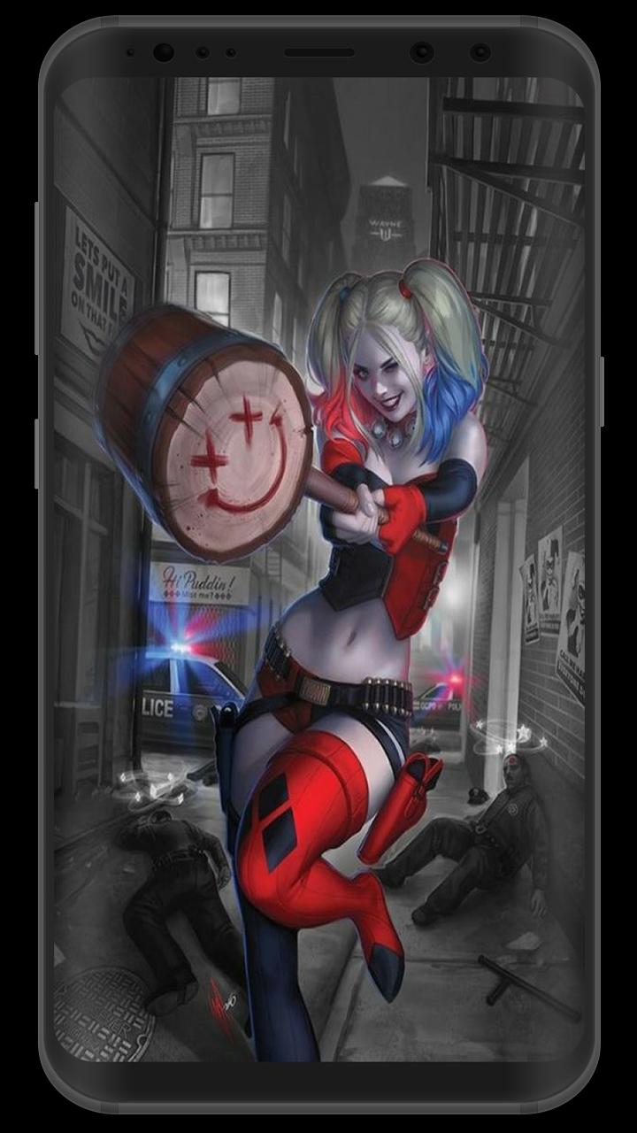 Harley Quinn Neon Wallpaper