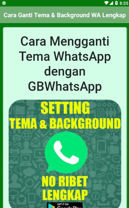 Android용 Cara Ganti Tema & Background WA Lengkap - APK 다운로드 Android용 Cara Ganti Tema & Background WA Lengkap - APK 다운로드