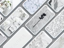 White wallpaper HD 截图 3