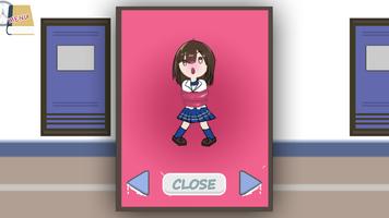 Open Closet School girl game clue imagem de tela 2