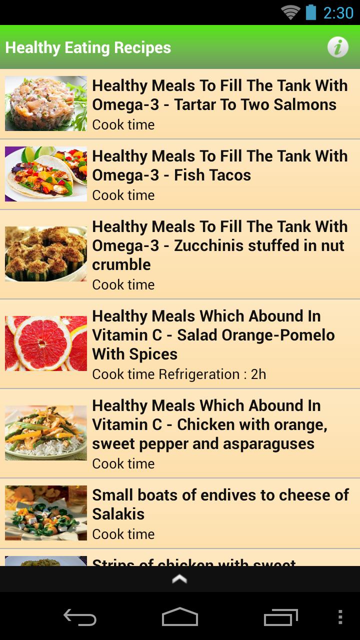 Filling meals. Healthy Recipes рецепты приложение.