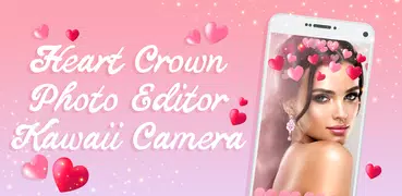 Corona del Corazón Editor de Fotos Kawaii
