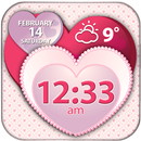 Сердца Виджет Погода и Часы APK