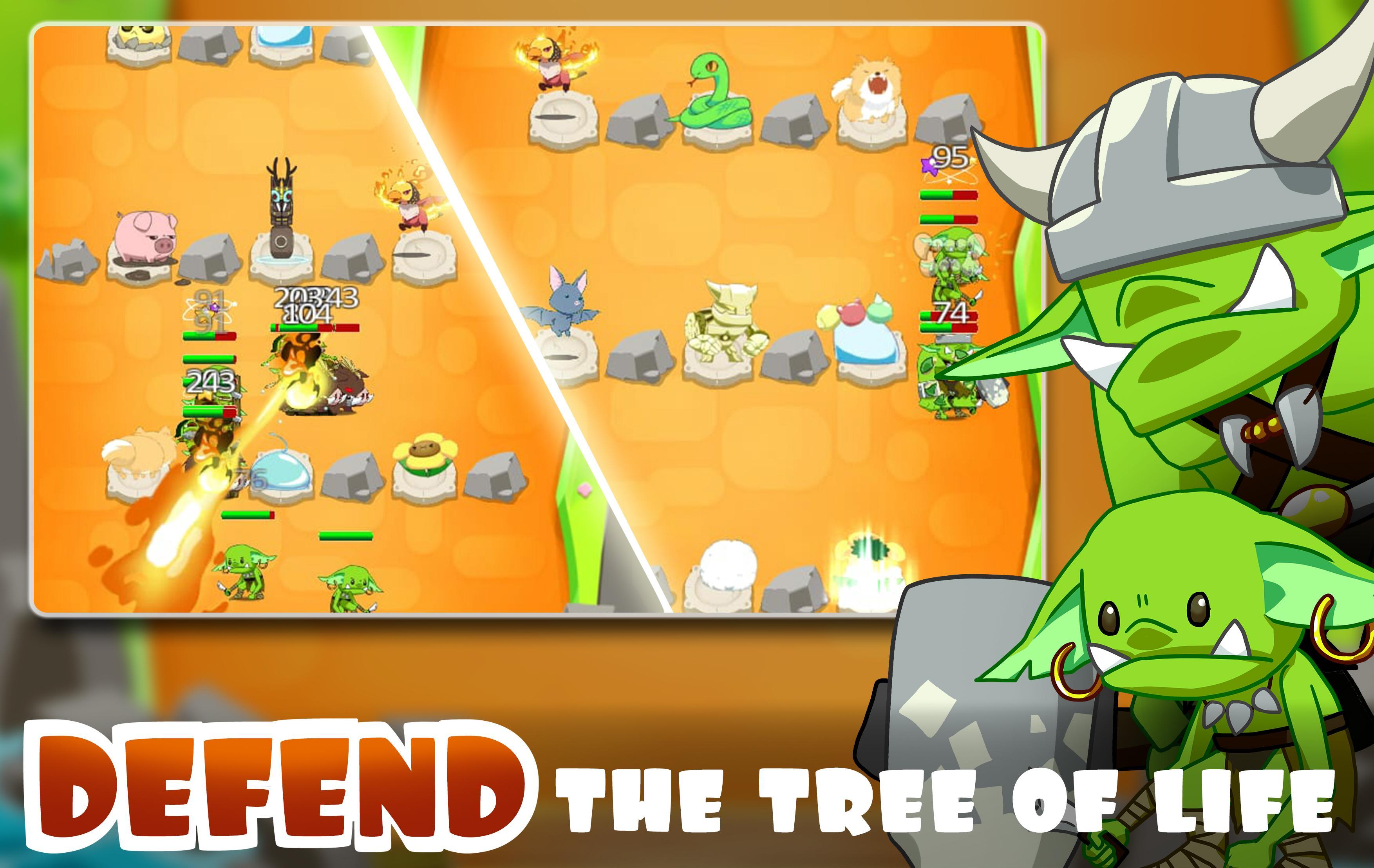 Defend Trees. Pet android