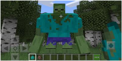 Мутант Зомби Мод Minecraft постер