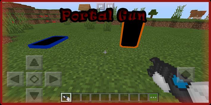 Portal Gun Mod for Minecraft screenshot 1