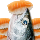 鮭魚吃壽司-icoon