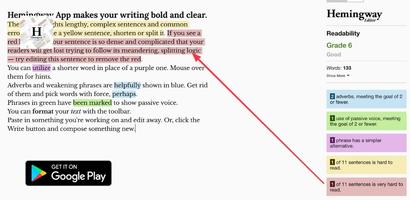 Hemingway Writing Essay Guide تصوير الشاشة 2