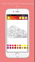 Drawing Coloring Trains Pro Screenshot 1