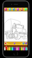 Drawing Trucks And Tractors Coloring Pages captura de pantalla 3