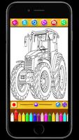 Drawing Trucks And Tractors Coloring Pages Affiche