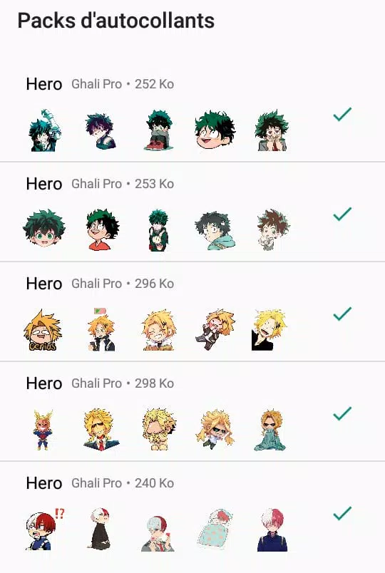 Stickers no hero for WhatsApp APK pour Android Télécharger