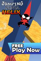 Jumping Ninja Helix Affiche