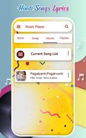 Music Player - Hindi Songs Lyrics capture d'écran 1