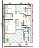 Home Design Sketch Plakat