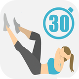 Abs & benen training-icoon