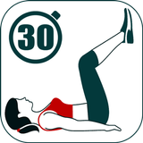 Exercícios abdominais ícone