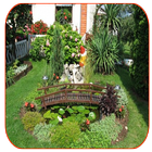 Diseño de jardines icono
