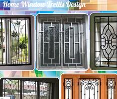 home window trellis design পোস্টার