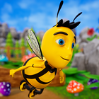 jeu amusant coureur d'abeilles icône