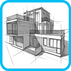 How To Draw Architecture Sketch Complete icon