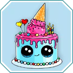 How to Draw Cute Cakes Step by Step Offline APK 下載