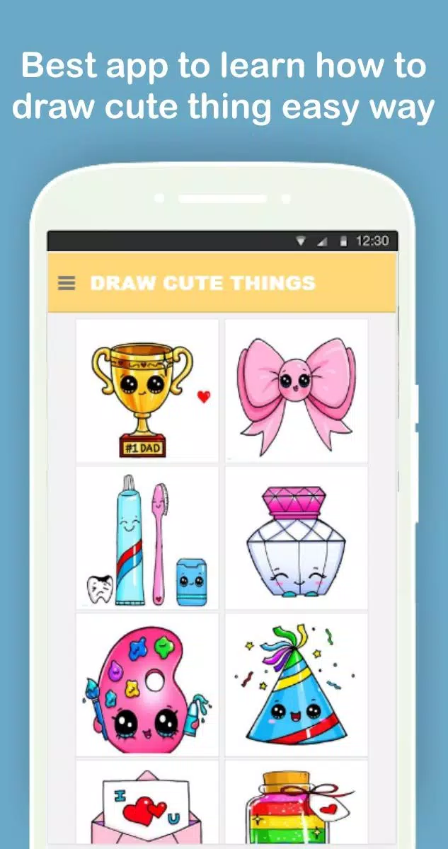 Tải xuống APK How to Draw Cute Things Easy Step by Step cho Android