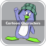 Cartoon Characters Drawing icône
