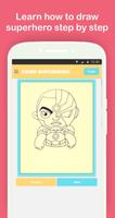 How to Draw Chibi Superheroes Step by Step capture d'écran 1