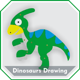 Easy Dinosaurs Drawing Tutorial Step by Step icon