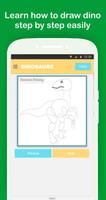 Easy Dinosaurs Drawing Tutorial Step by Step capture d'écran 1