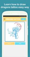 How to Draw Dragon Tattoo Step by Step تصوير الشاشة 1
