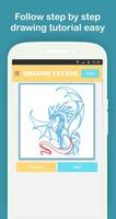 How to Draw Dragon Tattoo Step by Step capture d'écran 2