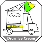 How to Draw Ice Cream Easy Step by Step Offline icône