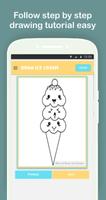 How to Draw Ice Cream Easy Step by Step Offline capture d'écran 2