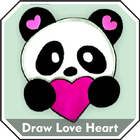 How to Draw Love Heart Easy Step by Step Offline icône