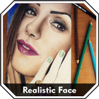 How to Draw Realistic Human Face Step by Step أيقونة