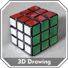 How to Draw 3D আইকন